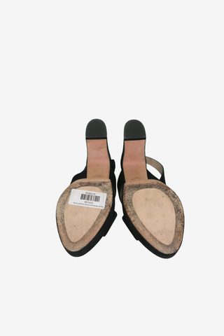 Stuart Weitzman Suede Sandals Sz 7.5 - Designer shoes at The Find Luxury Resale - Vancouver, Canada