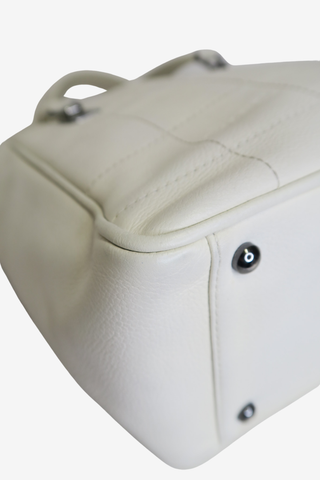 Chanel White Chocolate Bar Tote - Designer Handbags at The Find Luxury Resale - Vancouver, Canada