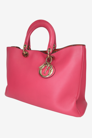 Christian Dior Pink Leather Diorissimo Large