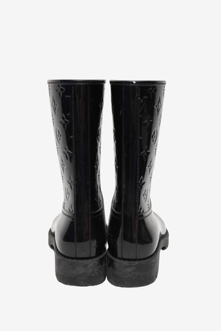 Louis Vuitton LV Monogram Rubber Rain Boots sz 36