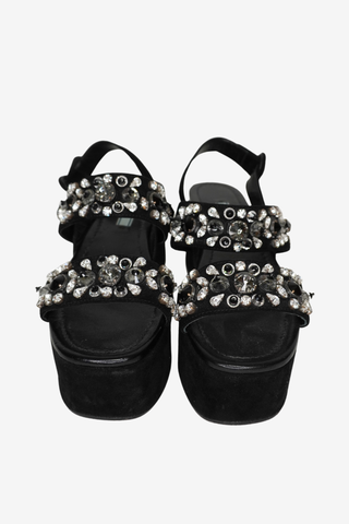 Prada Crystal sandals sz 38