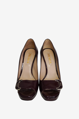 Prada Burgundy Pumps sz 35 - Designer pumps at The Find Luxury Resale - Vancouver, Canada
