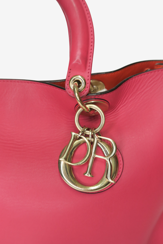 Christian Dior Pink Leather Diorissimo Large
