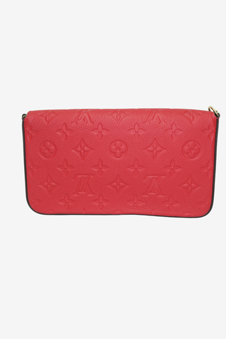 Louis Vuitton Red Pochette Felicie - Designer Handbags at The Find Luxury Resale - Vancouver, Canada