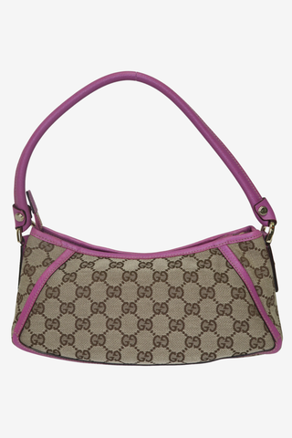 Gucci GG Canvas Abbey Handbag Pink/Beige - Designer Handbags at The Find Luxury Resale - Vancouver, Canada