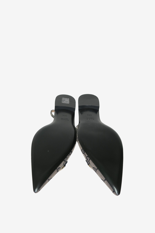 Gucci GG Canvas Canvas Slingback Flats sz 38.5 - Designer Flats at The Find Luxury Resale - Vancouver, Canada