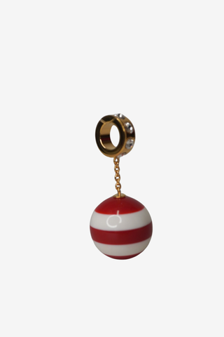 Miu Miu Crystal Embellished Ball Keychain