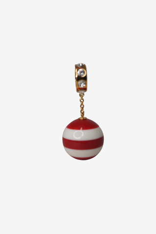 Miu Miu Crystal Embellished Ball Keychain