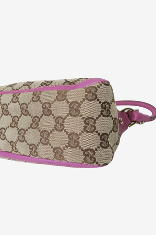 Gucci GG Canvas Abbey Handbag Pink/Beige - Designer Handbags at The Find Luxury Resale - Vancouver, Canada