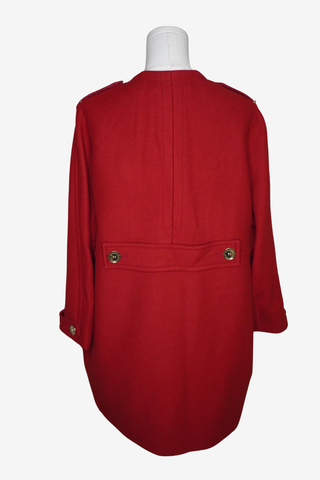 Burberry Red Wool Jacket Sz 10 - Designer Jackets at The Find Luxury Resale - Vancouver, Canada