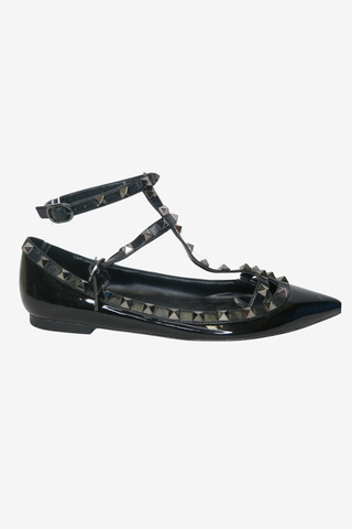 Valentino Flat Rockstud Sz 37 - Designer Flats at The Find Luxury Resale - Vancouver, Canada
