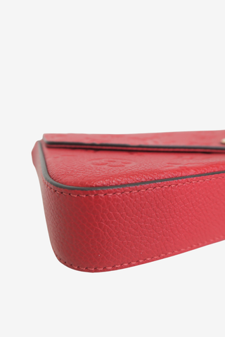 Louis Vuitton Red Pochette Felicie - Designer Handbags at The Find Luxury Resale - Vancouver, Canada