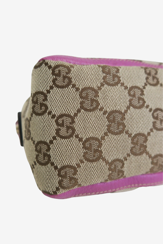 Gucci GG Canvas Abbey Handbag Pink/Beige - Designer Handbags at The Find Luxury Resale - Vancouver, Canada