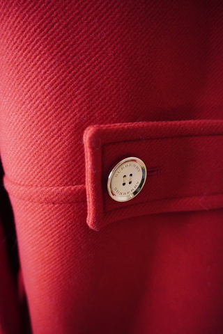 Burberry Red Wool Jacket Sz 10 - Designer Jackets at The Find Luxury Resale - Vancouver, Canada