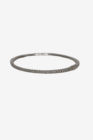 Tiffany Metro Bangle 18k White Gold Diamonds - Designer Bracelets at The Find Luxury Resale - Vancouver, Canada