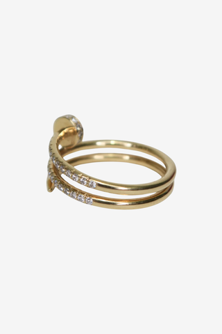 Cartier Juste Un Clou Ring Double Half-Paved - Designer Accessories at The Find Luxury Resale - Vancouver, Canada