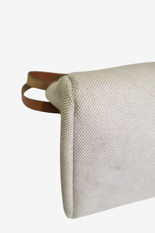 Hermes Toile H & Vache Hunter Herbag 39 - Designer handbag at The Find Luxury Resale - Vancouver, Canada
