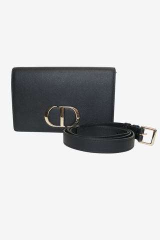Christian Dior Leather Montaigne Belt Bag - Designer handbag at The Find Luxury Resale - Vancouver, Canada