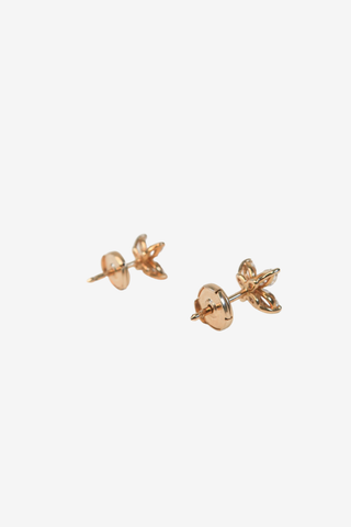 Tiffany & Co. 18k Rose Gold Diamond Victoria Stud Earrings - Designer Earrings at The Find Luxury Resale - Vancouver, Canada