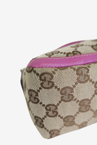Gucci GG Canvas Abbey Handbag Pink/Beige - Designer Handbags at The Find Luxury Resale - Vancouver, Canada