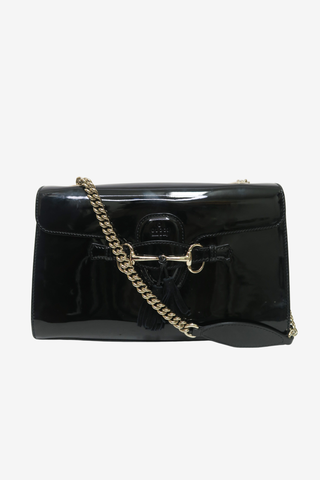 Gucci Patent Horsebit Emily Bag - Designer Totes at The Find Luxury Resale - Vancouver, Canada