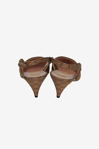 Gucci GG Canvas Slingbacks sz 38