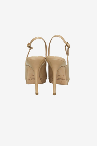 Jimmy Choo Patent Leather Slingback Pumps sz 37 - Designer shoes at The Find Luxury Resale - Vancouver, Canada