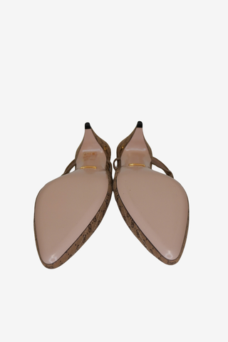 Gucci GG Canvas Slingbacks sz 38