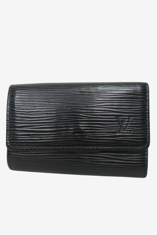 Louis Vuitton Black Epi Leather Key Holder - Designer SLG at The Find Luxury Resale - Vancouver, Canada