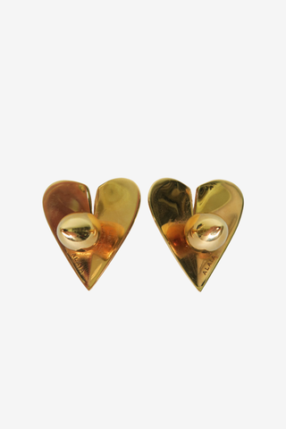 Alaia Heart Earrings - Designer Earrings at The Find Luxury Resale - Vancouver, Canada