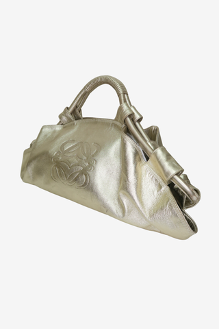 Loewe Gold Nappa Aire Anagram Handbag - Designer Handbags at The Find Luxury Resale - Vancouver, Canada