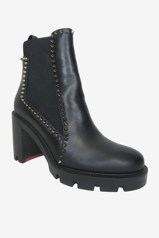 Christian Louboutin Studded Ankle Boots sz 40 - Designer shoes at The Find Luxury Resale - Vancouver, Canada