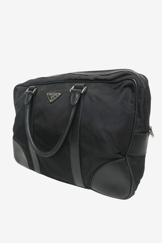 Prada Tessuto Nylon and Saffiano leather Briefcase - Designer handbag at The Find Luxury Resale - Vancouver, Canada