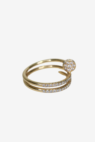 Cartier Juste Un Clou Ring Double Half-Paved - Designer Accessories at The Find Luxury Resale - Vancouver, Canada