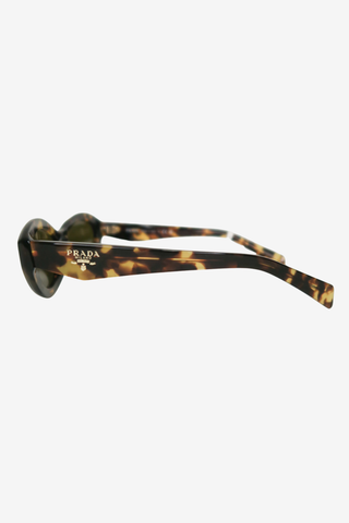 Prada Tortoise Oval Sunglasses - Designer Sunglasses at The Find Luxury Resale - Vancouver, Canada