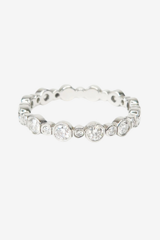 Tiffany & Co. Platinum Diamond Jazz Eternity Band - Designer Rings at The Find Luxury Resale - Vancouver, Canada