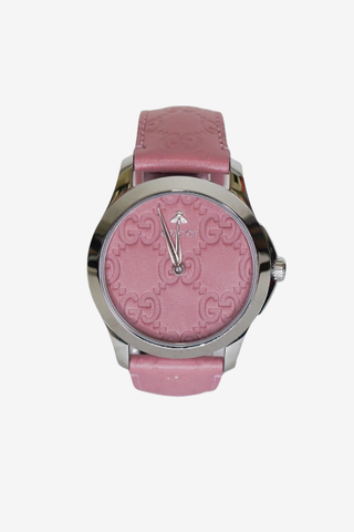Gucci G-Timeless Watch Pink - Designer watch at The Find Luxury Resale - Vancouver, Canada