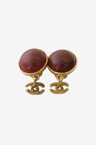 Chanel Vintage Clip-On Earrings - Designer Earrings at The Find Luxury Resale - Vancouver, Canada