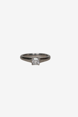 Tiffany & Co Square Diamond Ring 0.36ct - Designer Accessories at The Find Luxury Resale - Vancouver, Canada
