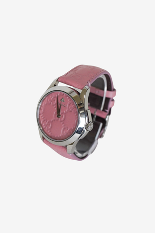 Gucci G-Timeless Watch Pink - Designer watch at The Find Luxury Resale - Vancouver, Canada