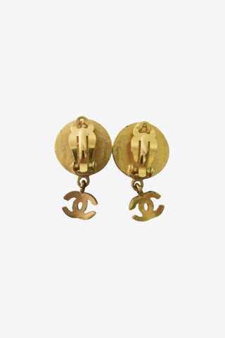 Chanel Vintage Clip-On Earrings - Designer Earrings at The Find Luxury Resale - Vancouver, Canada