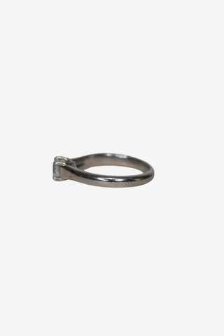 Tiffany & Co Square Diamond Ring 0.36ct - Designer Accessories at The Find Luxury Resale - Vancouver, Canada