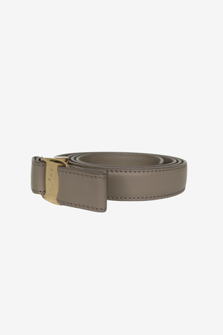 Salvatore Ferragamo Beige Bow Belt - Designer belt at The Find Luxury Resale - Vancouver, Canada
