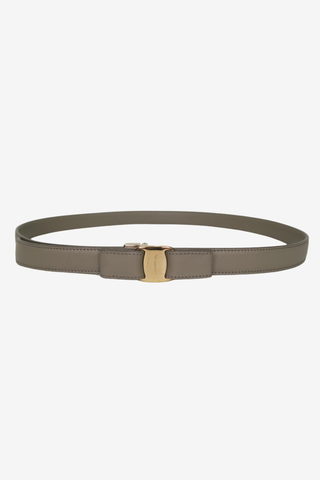 Salvatore Ferragamo Beige Bow Belt - Designer belt at The Find Luxury Resale - Vancouver, Canada