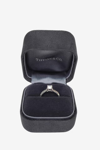 Tiffany & Co Square Diamond Ring 0.36ct - Designer Accessories at The Find Luxury Resale - Vancouver, Canada