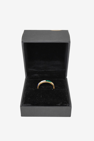 FoundeRae 18K Enamel Internal Compass Ring
