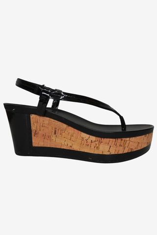 Prada Black Wedges sz 37