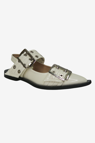 Ganni Slingback Mules sz 36 - Designer Flats at The Find Luxury Resale - Vancouver, Canada