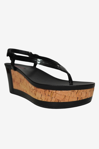 Prada Black Wedges sz 37
