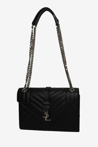 Saint Laurent Chevron Envelope Shoulder Bag
